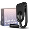 Armony Twins Double Vibrator Ring Couples Black