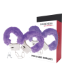 Darkness Purple Lined Metal Handcuffs