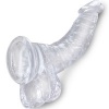 King Cock Clear Realistic Penis 16.5 cm Transparent