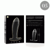 Model 5 Anal Plug Borosilicate Glass Clear 12.5 cm -o- 3.5 cm