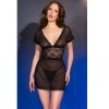 Chilirose Babydoll Black V-Neck Heart M