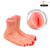 Intense Deep Touch Gabbie Foot-Shaped Masturbator Two-Piece