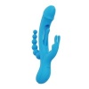 Afbeelding van HoneyPlayBox - Trilux Kinky Vinger Rabbit Vibrator - Blauw