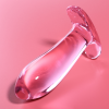 Model 5 Anal Plug Borosilicate Glass Pink 12.5 cm -o- 3.5 cm
