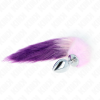 Kink Anal Plug L 10x4cm Synthetic Tail 40cm Purple