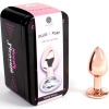 Metal Butt Plug Rose Gold Small Size 7 cm