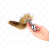 Kink Anal Plug L 10x4cm Synthetic Tail 40cm Brown