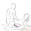 Rocks-Off Ruby Glow Purple Sit-On Vibrator