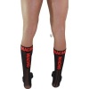 Macho Thin Socks One Size Black/Red