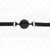 Kink Full Silicone Ball Gag, Size L, 5cm, Black