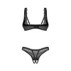 Afbeelding van Obsessive - Deina More 2-delige Open Set - Zwart