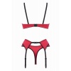 Afbeelding van Christine - 3-delig Open BH Kanten Slip Set Gush