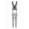 Afbeelding van Christine - After Dark Visnet Jarretel Catsuit