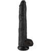 King Cock Realistic Penis with Balls 30.5cm Black