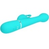 Pretty Love Dejon Rabbit Vibrator 3-in-1 Aqua Green