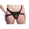 Afbeelding van Strap U - Dubbele Dildo Met Harnas - Paars