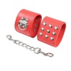 Ohmama Fetish Red Handcuffs Snap Closure