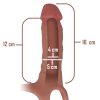 Intense Hollow Harness Silicone Dildo 16cm x 3.5cm