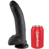 King Cock Dildo Black Balls 22.9 CM