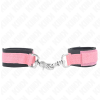 Kink Adjustable Neoprene Wrist Restraints Pink 22-34CM
