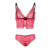 Subblime 953904 Silk Lace Nightgown + Panties Red L/XL
