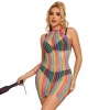 Subblime Rainbow Fishnet Dress, One Size