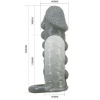 Pretty Love Penis Enlarger and Delay Sleeve Grey