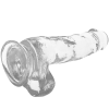 X Ray Clear Dildo With Balls 18.5 CM