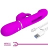 Pretty Love Kampas Rabbit Vibrator Tongue Fuchsia