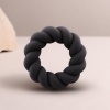 Rocks-Off Twist Black Silicone Masturbator Ring