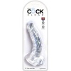 King Cock Clear Realistic Penis 16.5 cm Transparent