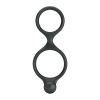 CRAZY BULL - Florian Double Cock And Ball Ring Black
