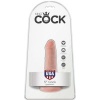 King Cock Dildo with Balls, Flesh, 14 CM