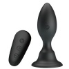 Mr Play Anal Plug with Vibration, Black, Remote