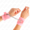 Kink Beginner Fur Hand Cuffs Pink 30CM