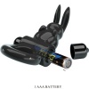 Pretty Love Exciting Rabbit Vibrating Ring, Black