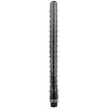 All Black Ridged Silicone 27 CM