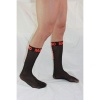 Macho Thin Socks One Size Black/Red