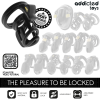 Addicted Toys Locked Gilden Cage Silicone Penis Cage