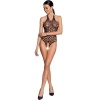 Passion Woman Bs087 Black Bodystocking One Size