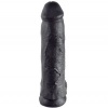 King Cock Black Dildo with Balls, 30.48 CM