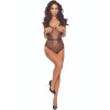Passion BS115 Black Grid Bodystocking