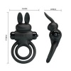 Pretty Love Black Rabbit Vibrator Ring III