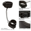 CALEXOTICS Nocturnal Ankle Cuffs Leather Adjustable Black