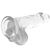 X Ray Clear Dildo With Balls 15.5 CM