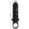 Romance Vibrating Penis Sleeve Black