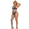 Subblime Rainbow Mesh Halter Bodystocking, XS/M