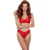Passion Denelia Set Thong & Bra Red L/XL