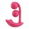 Afbeelding van HoneyPlayBox - Melody-Druksensor App-bestuurde Dubbele Ballen Clit & G-spot Vibrator Magenta