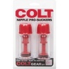 CalExotics Colt Red Nipple Suction Cups
